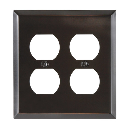 AMERELLE Wallplate 2Duplx Ab 163DDDB